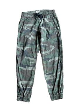 TNA Green and Black Camo Jogger Pants